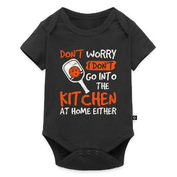 Funny Pickleball Humor Pickleball Kitchen Pickleba - Baby Premium short-sleeve bodysuit - black - Front