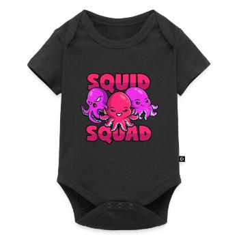 Escouade de calmars, Équipe de poulpes, Clan de la pieuvre - Body à manches courtes Premium Bébé - noir - Devant