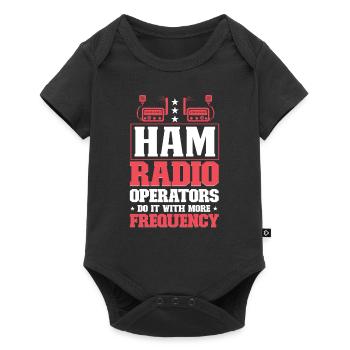 Opérateur radioamateur Signal radioamateur - Body à manches courtes Premium Bébé - noir - Devant