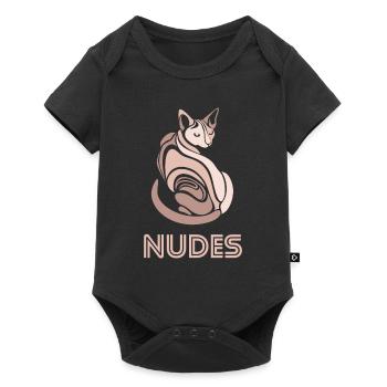 Nudes Sphynx Cat Kitten - Baby Premium short-sleeve bodysuit - black - Front