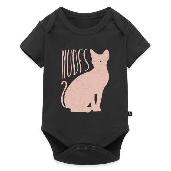 Nudes Sphynx Cat Kitten - Baby Premium short-sleeve bodysuit - black - Front