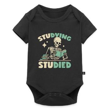 Squelette dans l’apprentissage - Body à manches courtes Premium Bébé - noir - Devant