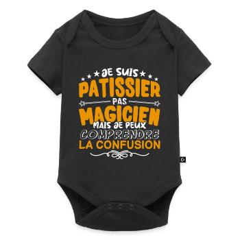 Patissier | Patissier pas Magicien | Meilleur Pati - Body à manches courtes Premium Bébé - noir - Devant