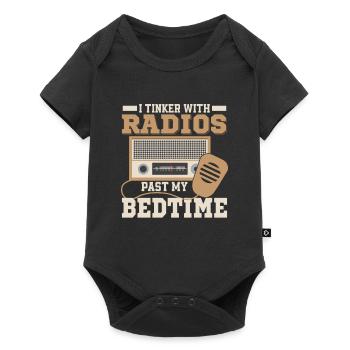 Je bricole avec des radios devant mon opérateur du coucher Ama - Body à manches courtes Premium Bébé - noir - Devant