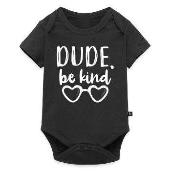 Dude Be Child - Baby Premium short-sleeve bodysuit - black - Front