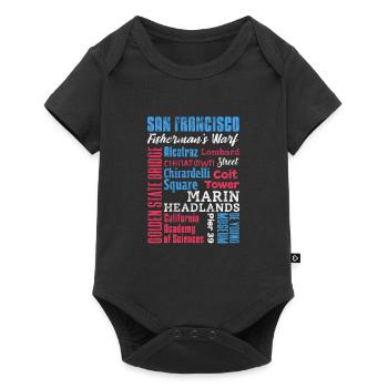 San Francisco Golden Gate California Gift - Baby Premium short-sleeve bodysuit - black - Front