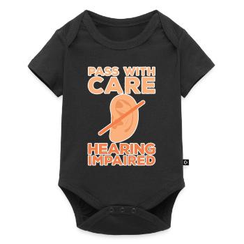 Pass With Care Hearing Impaired - Baby Premium short-sleeve bodysuit - black - Front