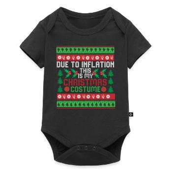 En raison de l’inflation pulls de Noël drôle de Noël - Body à manches courtes Premium Bébé - noir - Devant