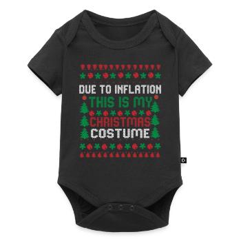 En raison de l’inflation pulls de Noël drôle de Noël - Body à manches courtes Premium Bébé - noir - Devant