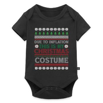 En raison de l’inflation pulls de Noël drôle de Noël - Body à manches courtes Premium Bébé - noir - Devant