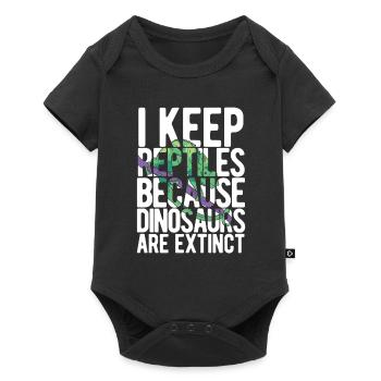 Eidechsen Für Besitzer Von Reptilien - Baby Premium Kurzarmbody - Schwarz - Vorne