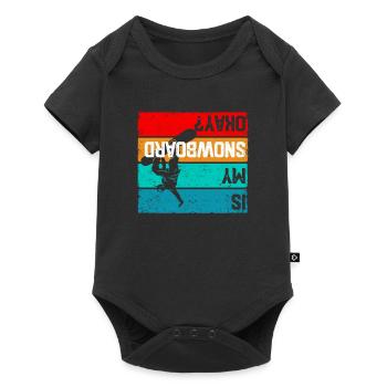 Snowboard Wintersport Snowboarder Ist mein Snow - Baby Premium short-sleeve bodysuit - black - Front