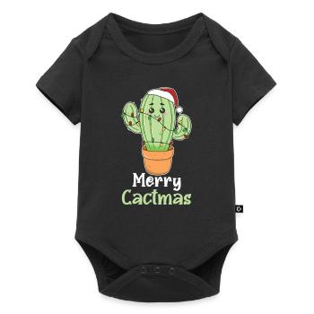 Merry Cactma's Funny Cacti Plants Wordplay - Baby Premium short-sleeve bodysuit - black - Front