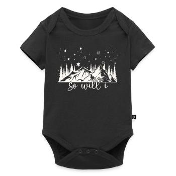 If the stars were made to worship So will I - Baby Premium short-sleeve bodysuit - black - Front