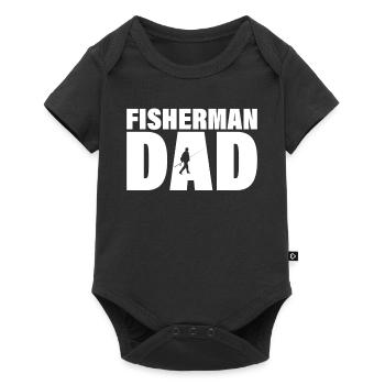 Job - Fischervater - Baby Premium Kurzarmbody - Schwarz - Vorne
