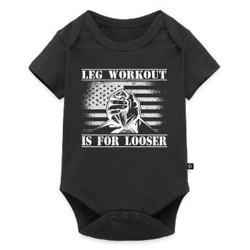 Armwrestler USA Flag Handwrestling - Baby Premium short-sleeve bodysuit - black - Front