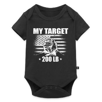 Armwrestler USA Flag Handwrestling - Baby Premium short-sleeve bodysuit - black - Front