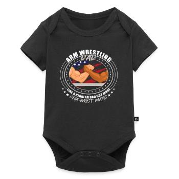 Armwrestler USA Flag Handwrestling - Baby Premium short-sleeve bodysuit - black - Front