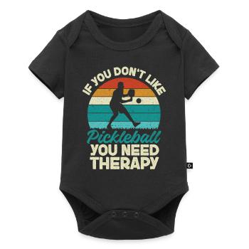 Pickleball Retro Vintage Si vous - Body à manches courtes Premium Bébé - noir - Devant