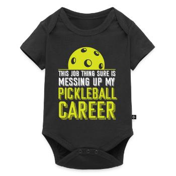 Pickleball This Job Thing Sure Is - Baby Premium short-sleeve bodysuit - black - Front