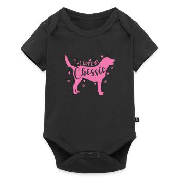 J’aime mon chien retriever de Chessie Chesapeake Bay - Body à manches courtes Premium Bébé - noir - Devant
