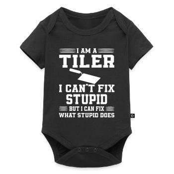 Sarcastic Tiler T-Shirt - Baby Premium short-sleeve bodysuit - black - Front
