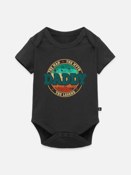 Papa Die Legende - Baby Premium Kurzarmbody - Schwarz