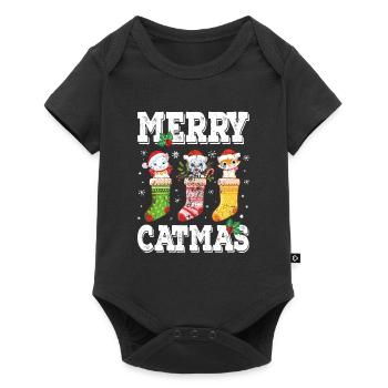 Pyjamas Christmas - Baby Premium short-sleeve bodysuit - black - Front