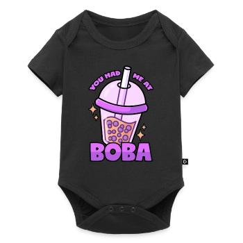 Boba: Bubble Tea - Baby Premium short-sleeve bodysuit - black - Front