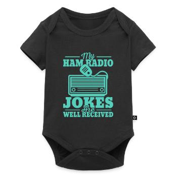 My Ham Radio Jokes Are Well Received Operator Ama - Baby Premium Kurzarmbody - Schwarz - Vorne