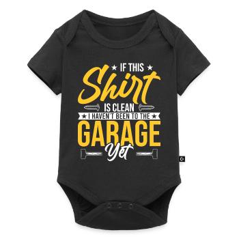 If this shirt is clean, I haven't been yet. - Baby Premium short-sleeve bodysuit - black - Front