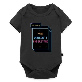 Cybersecurity - IT-Sicherheit Informatiker - Baby Premium Kurzarmbody - Schwarz - Vorne