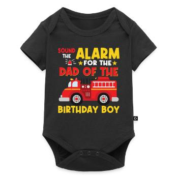 Alarm for the father of the birthday boy - Baby Premium short-sleeve bodysuit - black - Front