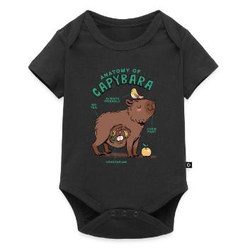 Anatomy of a Capybara Sweet Capybara - Baby Premium short-sleeve bodysuit - black - Front