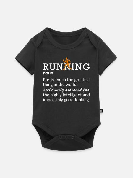 Running Funny Definition Marathoner 5k Marathon - Baby Premium short-sleeve bodysuit - black