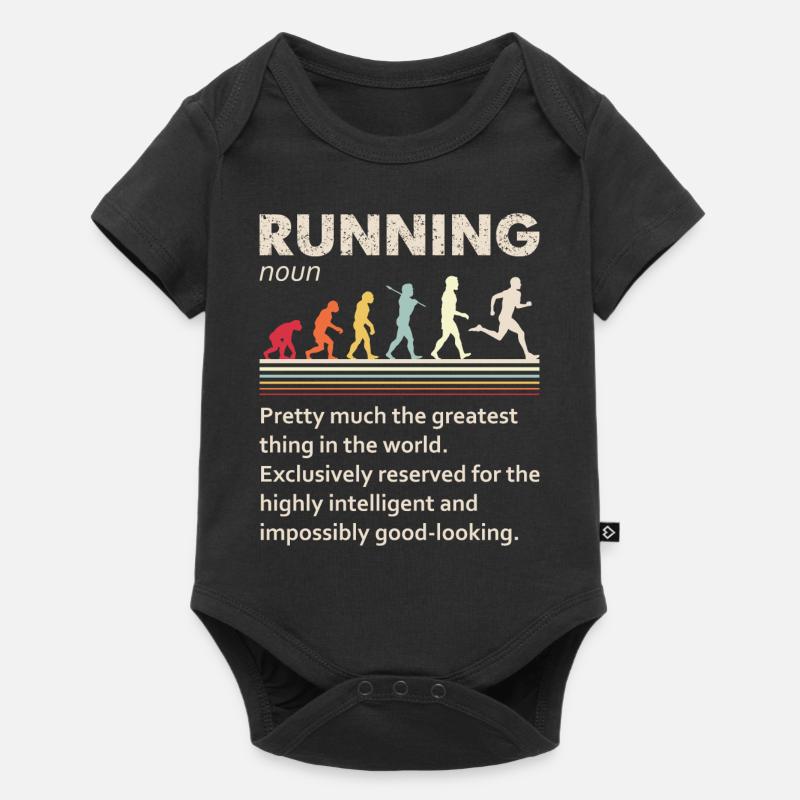 Running Evolution Funny Definition For Runners - Baby Premium short-sleeve bodysuit - black