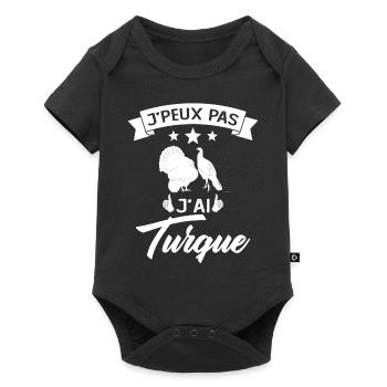 Je peux pas je suis Turque Cadeau - Body à manches courtes Premium Bébé - noir - Devant