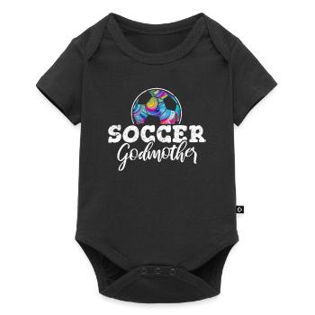 Soccer Godmother Soccer Fan Soccer Godmom Soccer L - Baby Premium short-sleeve bodysuit - black - Front