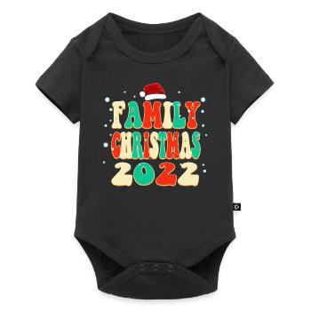 Noël en famille Vintage Classic Noël - Body à manches courtes Premium Bébé - noir - Devant