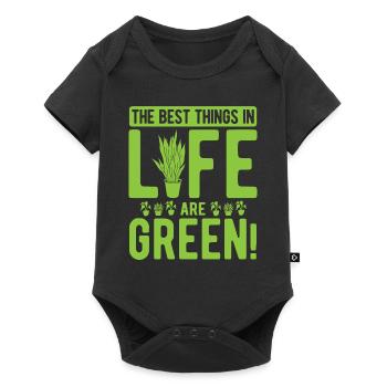 Landschaftsgärtner Hobbygärtner Gärtner - Baby Premium Kurzarmbody - Schwarz - Vorne