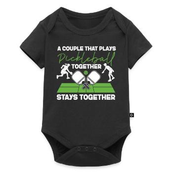 Pickleball Couple A Couple That - Baby Premium short-sleeve bodysuit - black - Front