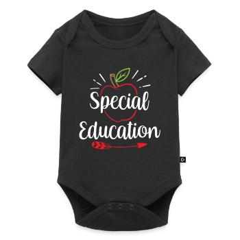 Sonderpädagogik Beruf Lehrer Sonderpädagoge - Baby Premium Kurzarmbody - Schwarz - Vorne