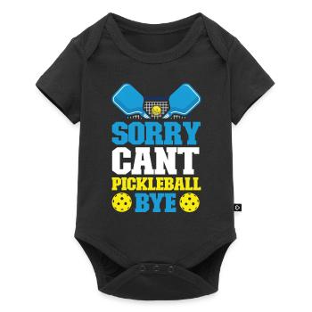 Pickleball Sorry. Cant. Pickleball - Baby Premium short-sleeve bodysuit - black - Front