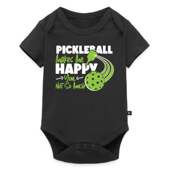 Pickleball Le pickleball me fait - Body à manches courtes Premium Bébé - noir - Devant