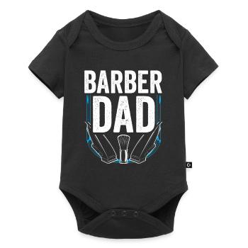 Barber Papa Barbershop Barbershop Profession Barber - Body à manches courtes Premium Bébé - noir - Devant