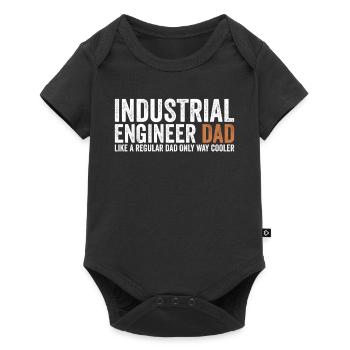 Papa - Industrial Engineer - Baby Premium short-sleeve bodysuit - black - Front