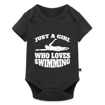 Swimmer Swimming Club Woman Swimmers Swimming - Baby Premium short-sleeve bodysuit - black - Front