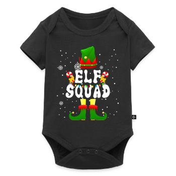 Elf Squad Cute Elf Xmas Lights Christmas - Baby Premium short-sleeve bodysuit - black - Front