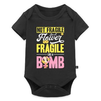 Égalité des sexes Égalité des sexes - Body à manches courtes Premium Bébé - noir - Devant
