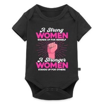 Feminist gender equality F - Baby Premium short-sleeve bodysuit - black - Front